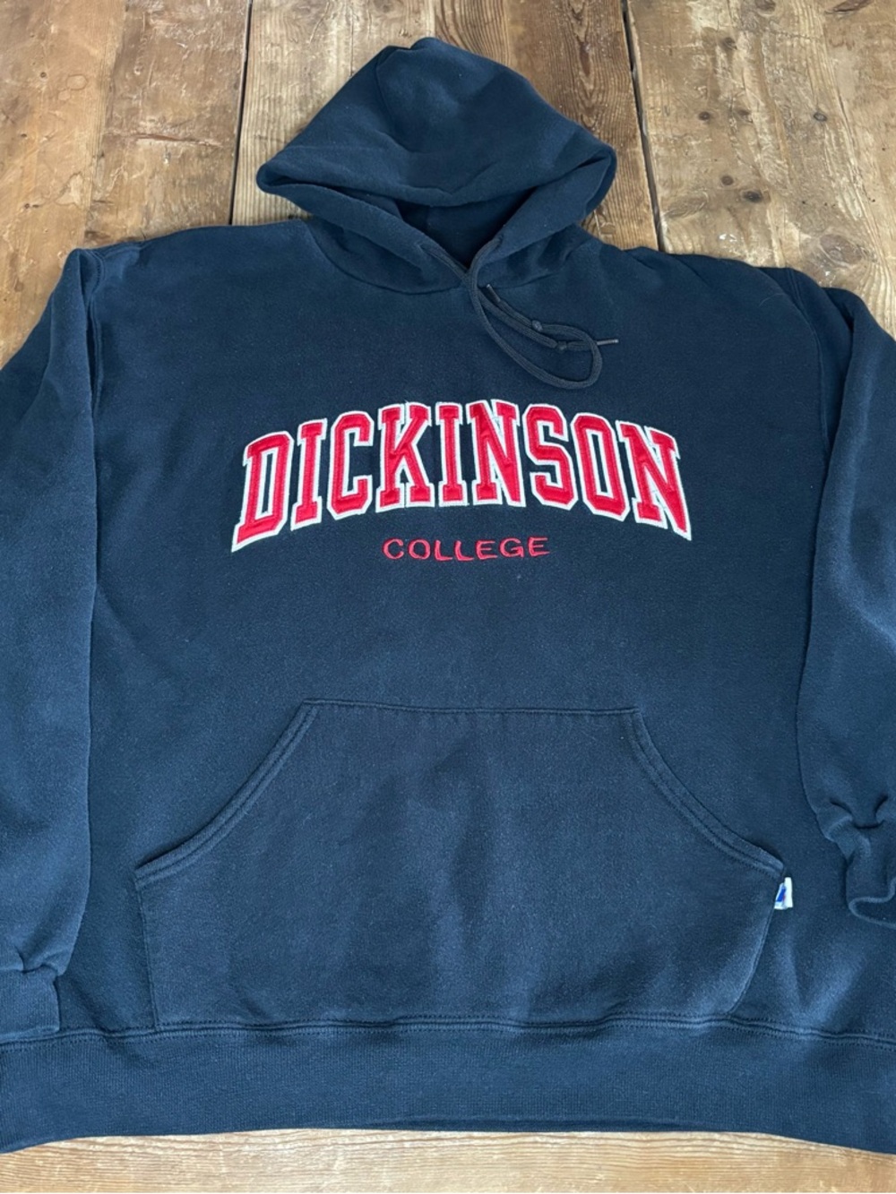 Vintage Russell 90s Dickinson College Hoodie Sweatshirt 50-50